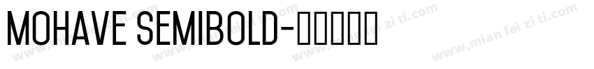 mohave semibold字体转换